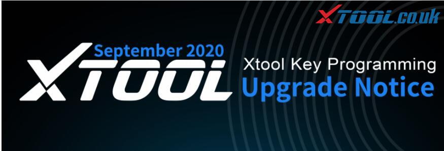 XTOOL Key Programmers September Function Update Notice