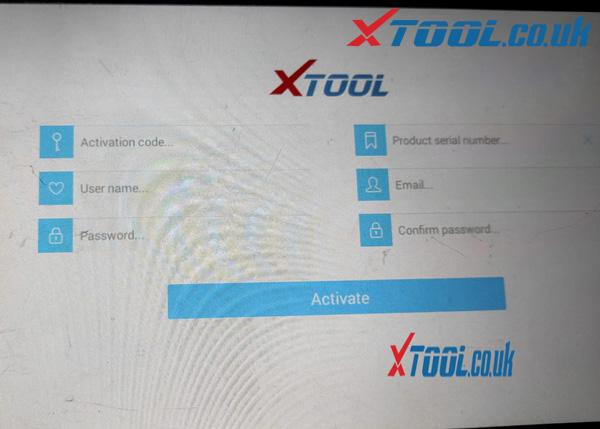 XTOOL activate