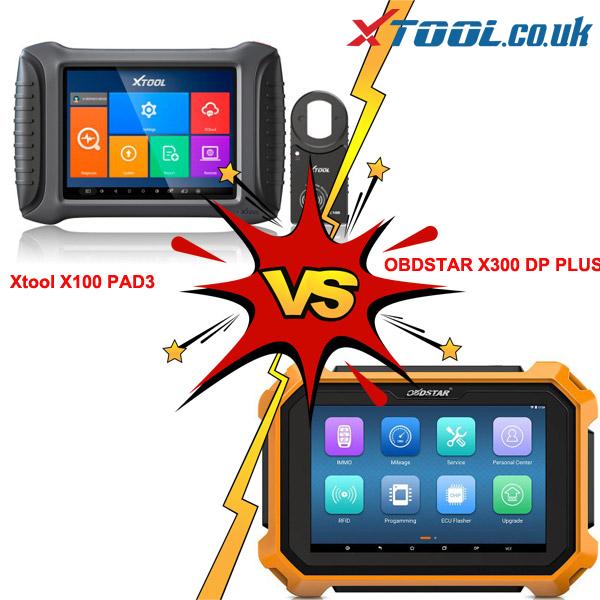 XTOOL X100 PAD 3 VS OBDSTAR X300 DP Plus