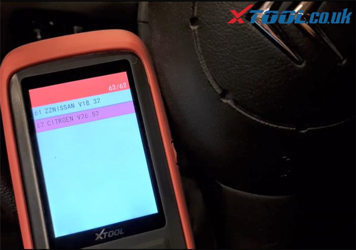 Xtool X100 Pro2 Citroen Key Program Guide 3