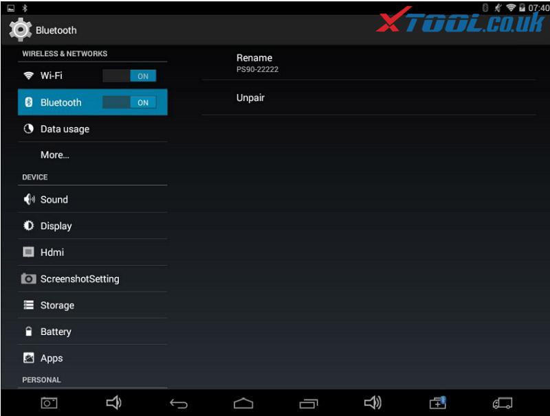 Xtool Ps90 Bluetooth Connection 08