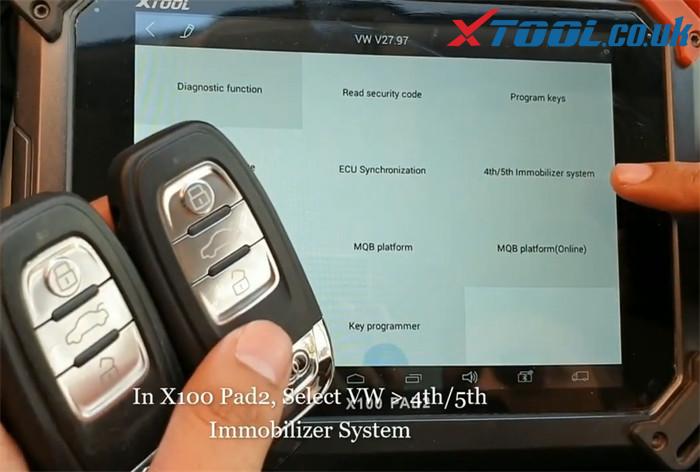X100 Pad2 Pro Program Audi Q5 2