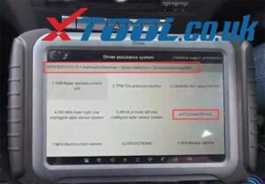 Xtool A80 Pro Benz C220 Parking Sensor Fault 3