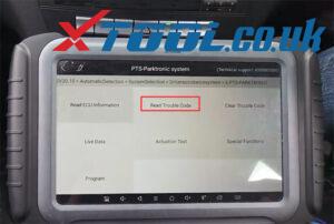 Xtool A80 Pro Benz C220 Parking Sensor Fault 4