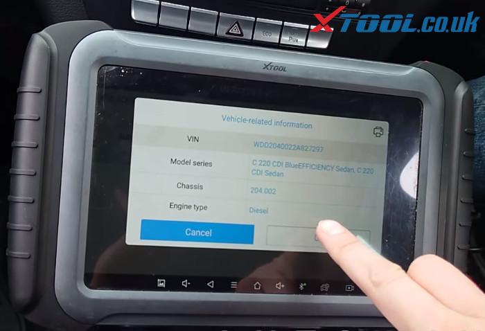 Xtool A80 Pro Test Eis 2013 Benz C220 W204 1
