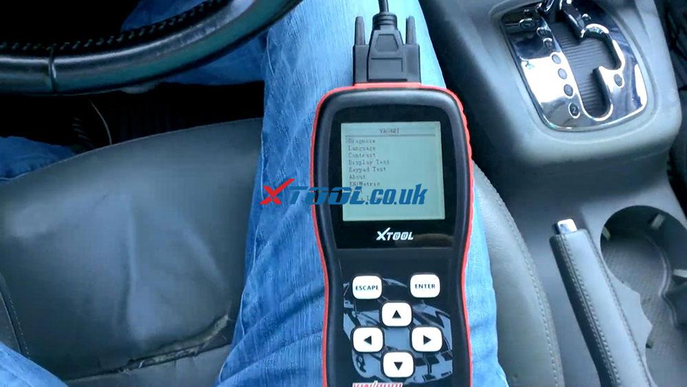 Xtool V401 Disable Seat Belt Alarm 01