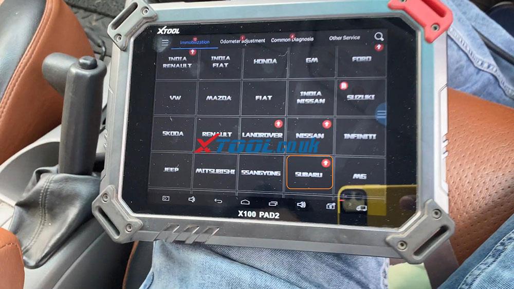 Xtool X100 Pad2 Chevrolet Subaru Key Programming 02
