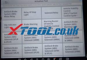 Xtool D8 Toyota Active Test Special Function 11