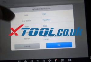 Xtool D8 Toyota Active Test Special Function 5